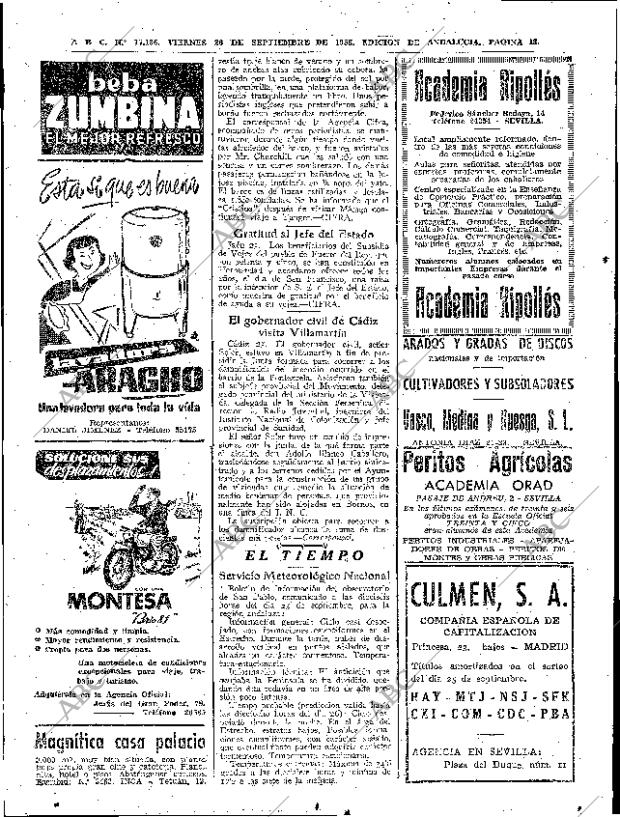 ABC SEVILLA 26-09-1958 página 12