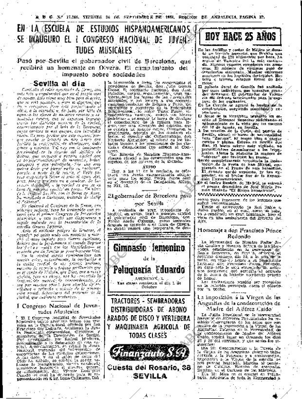 ABC SEVILLA 26-09-1958 página 19