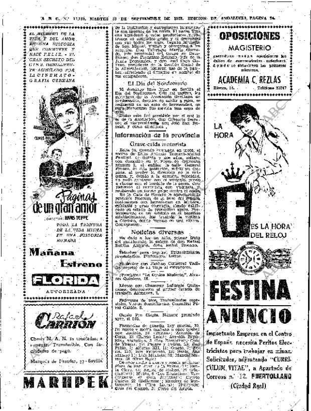 ABC SEVILLA 30-09-1958 página 24