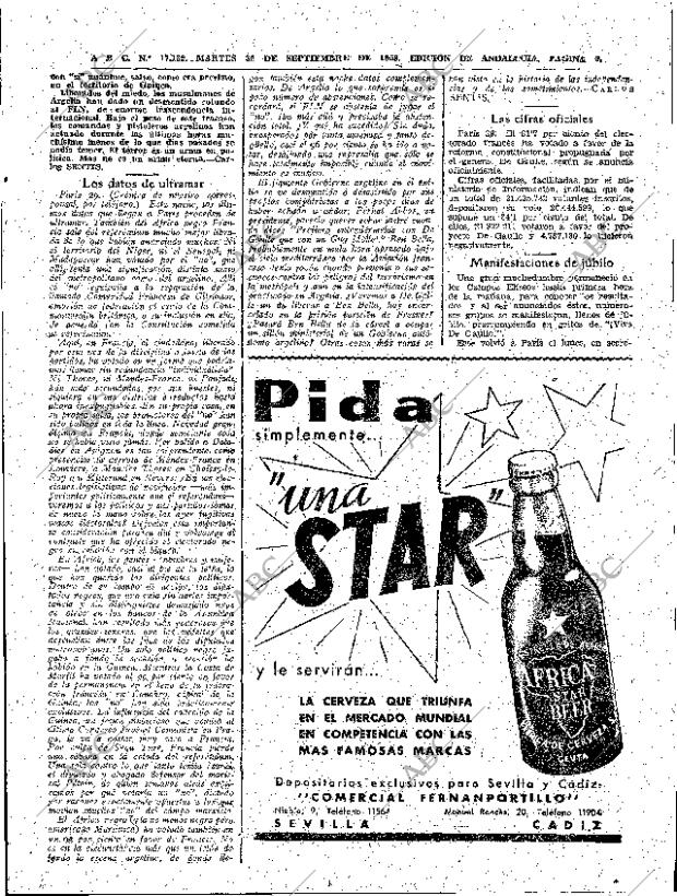 ABC SEVILLA 30-09-1958 página 9