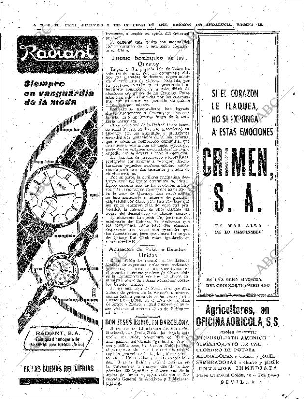 ABC SEVILLA 02-10-1958 página 10