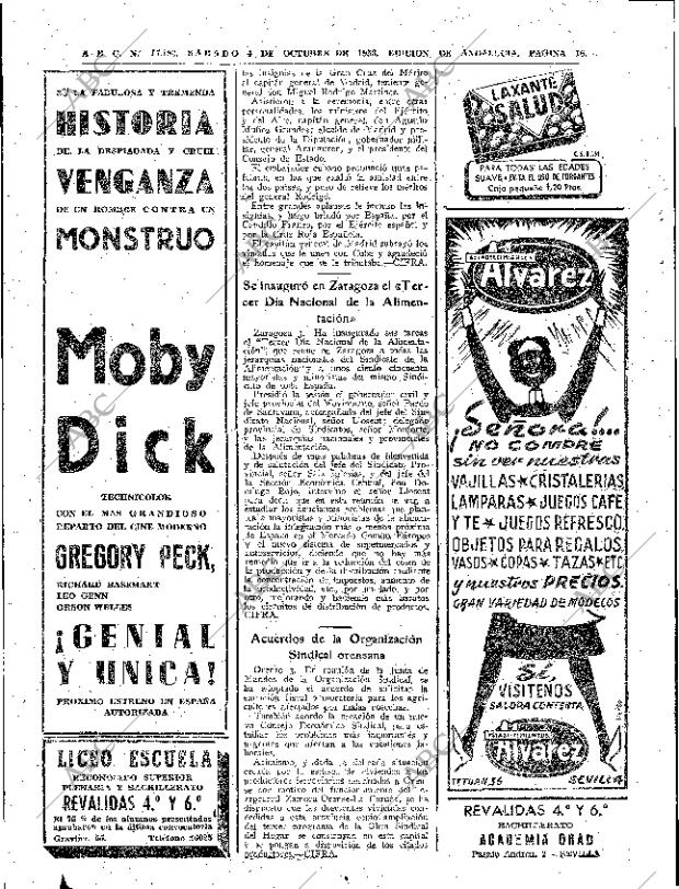 ABC SEVILLA 04-10-1958 página 16