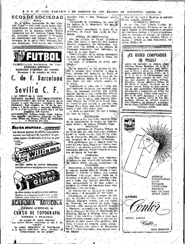 ABC SEVILLA 04-10-1958 página 20