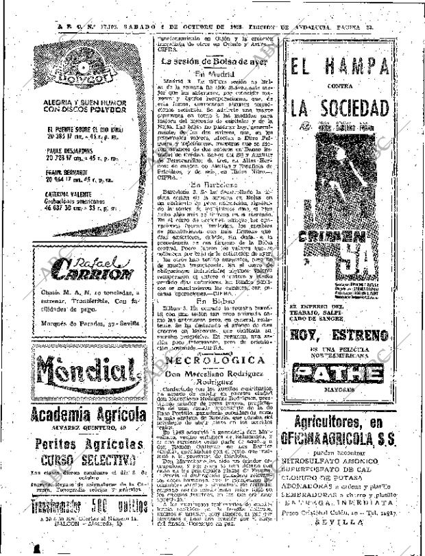 ABC SEVILLA 04-10-1958 página 22