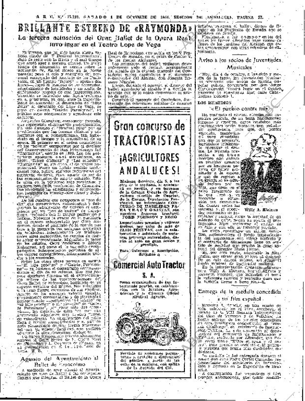 ABC SEVILLA 04-10-1958 página 27