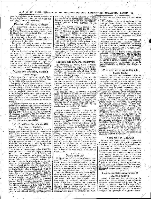 ABC SEVILLA 10-10-1958 página 10