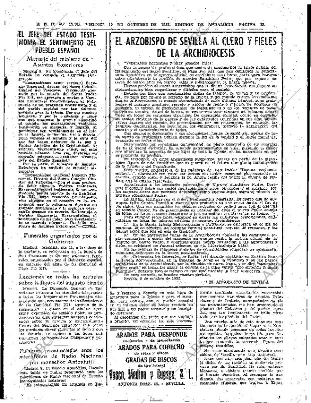 ABC SEVILLA 10-10-1958 página 13