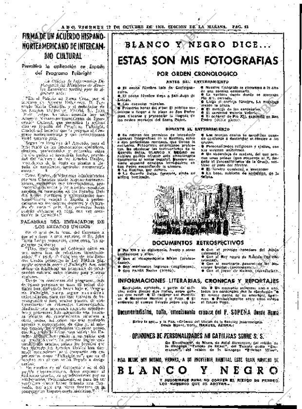 ABC MADRID 17-10-1958 página 43