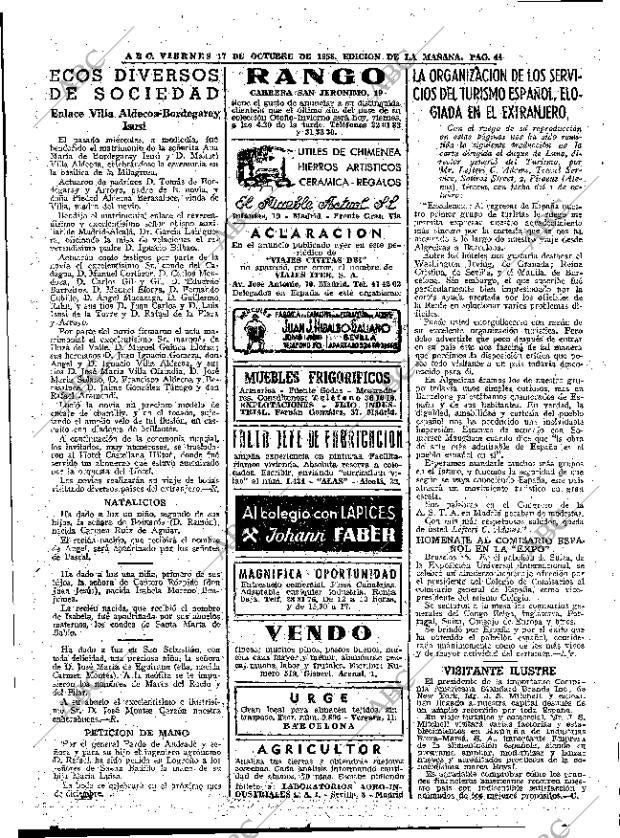 ABC MADRID 17-10-1958 página 44