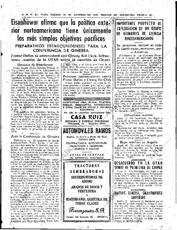 ABC SEVILLA 18-10-1958 página 21