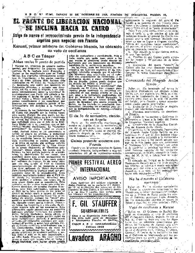 ABC SEVILLA 18-10-1958 página 23