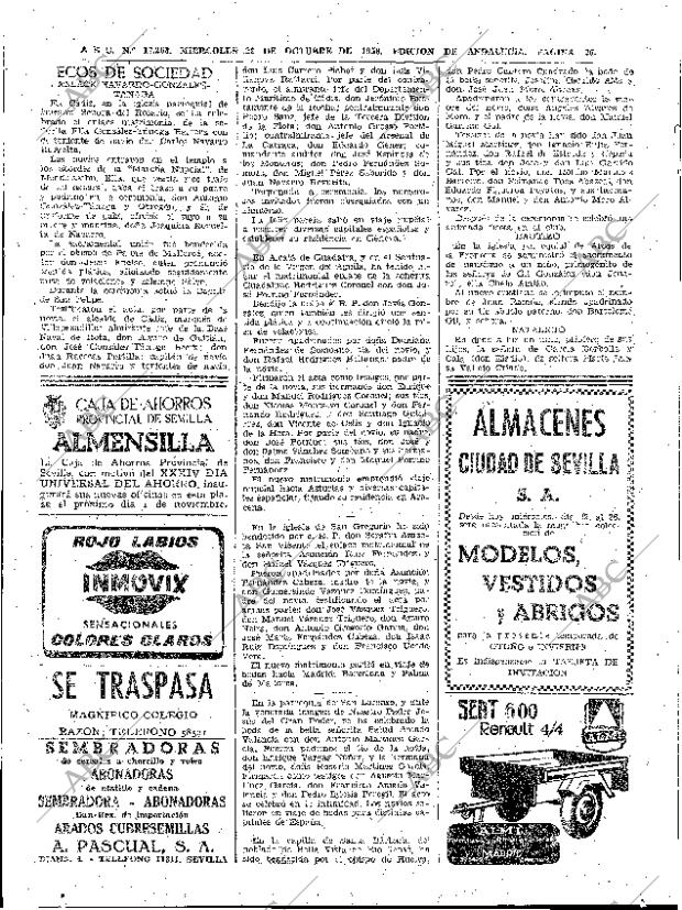 ABC SEVILLA 22-10-1958 página 26
