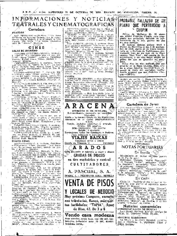 ABC SEVILLA 22-10-1958 página 34