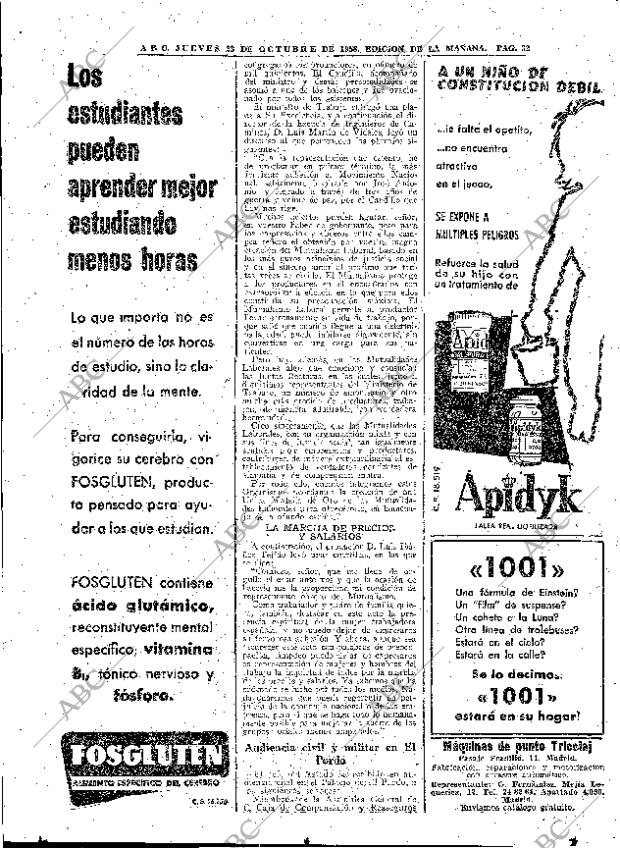 ABC MADRID 23-10-1958 página 32