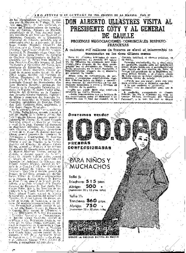 ABC MADRID 23-10-1958 página 33