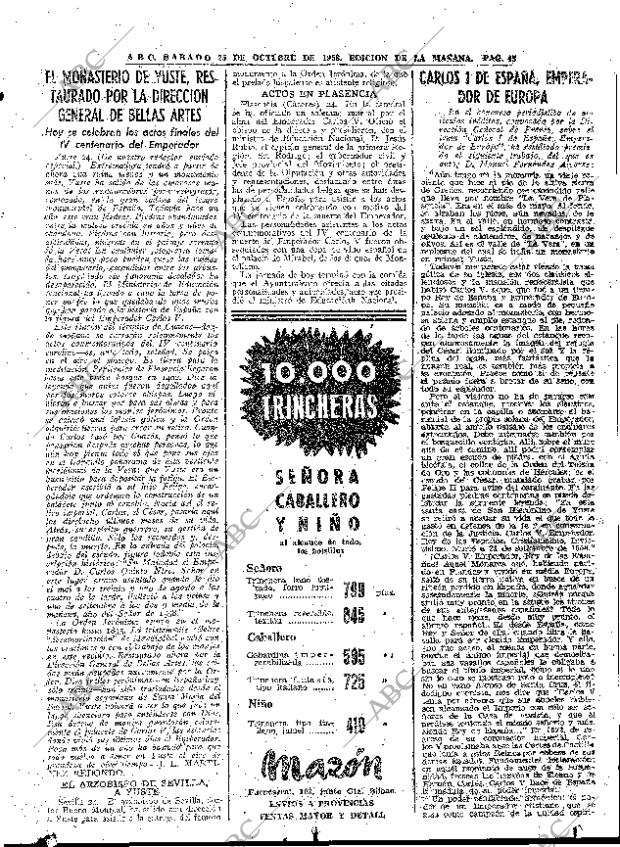 ABC MADRID 25-10-1958 página 45