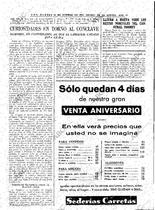 ABC MADRID 28-10-1958 página 33