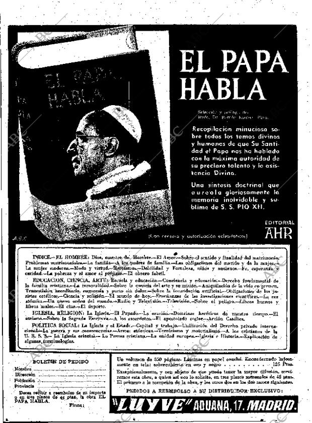 ABC MADRID 28-10-1958 página 4