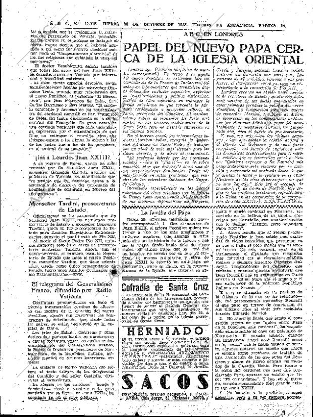 ABC SEVILLA 30-10-1958 página 19