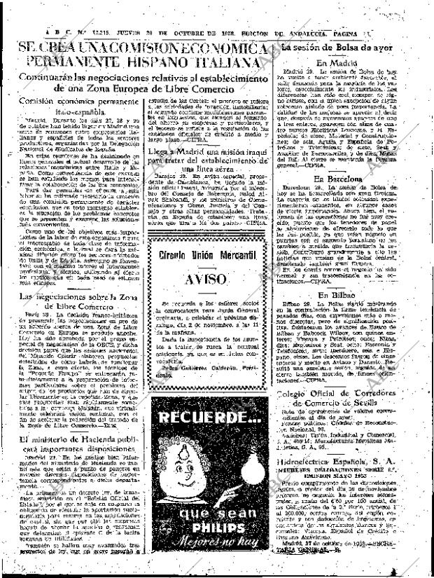 ABC SEVILLA 30-10-1958 página 27