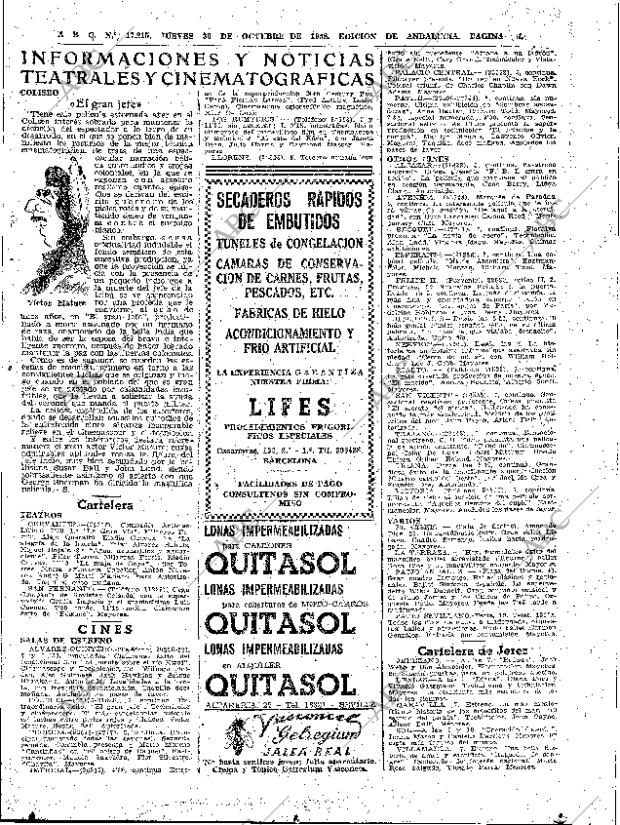 ABC SEVILLA 30-10-1958 página 33