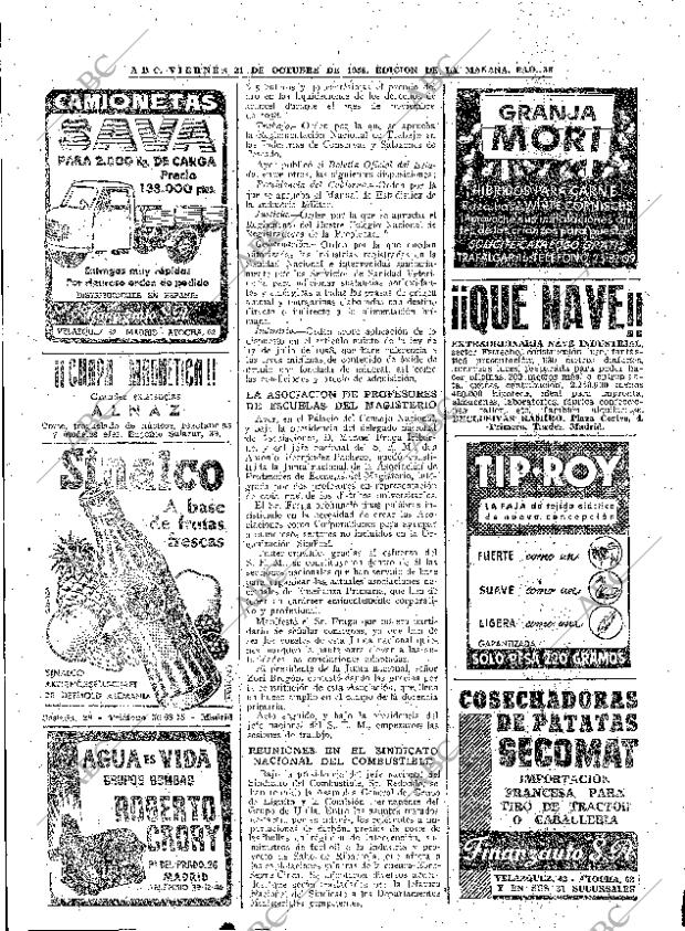 ABC MADRID 31-10-1958 página 38
