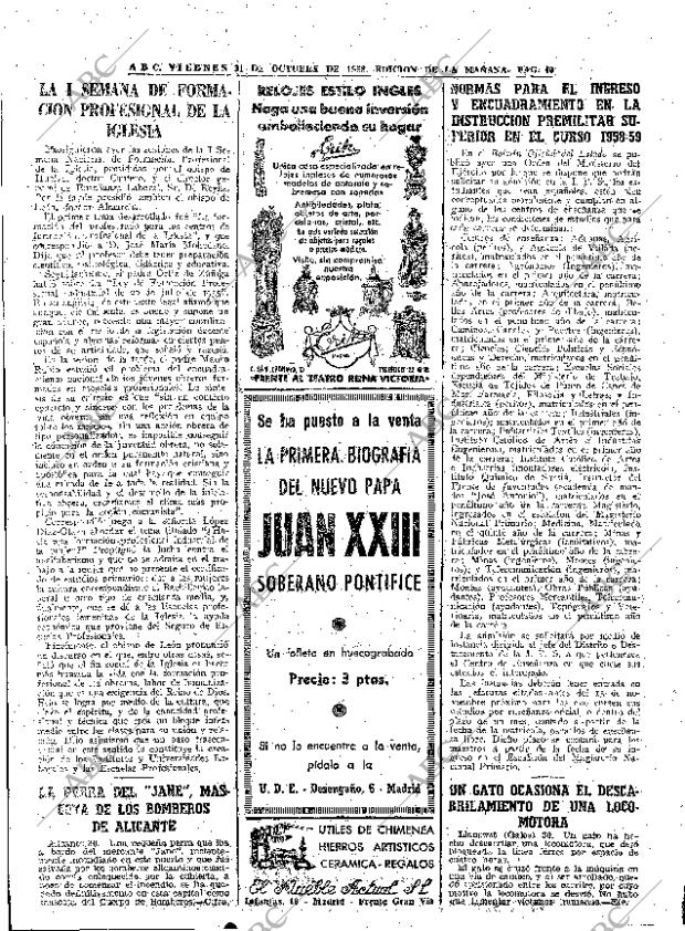 ABC MADRID 31-10-1958 página 40