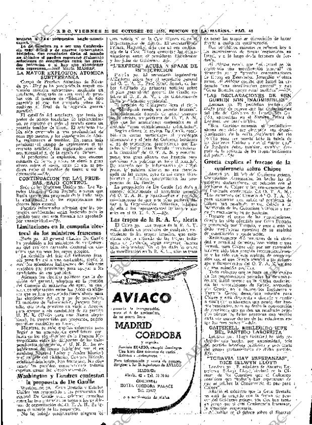 ABC MADRID 31-10-1958 página 42