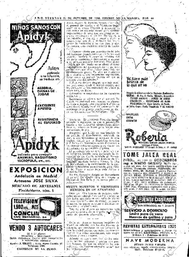 ABC MADRID 31-10-1958 página 44