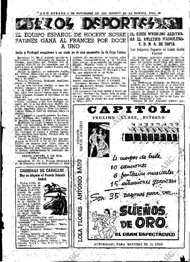 ABC MADRID 01-11-1958 página 49