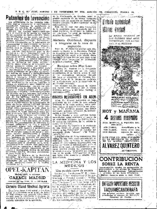 ABC SEVILLA 01-11-1958 página 20