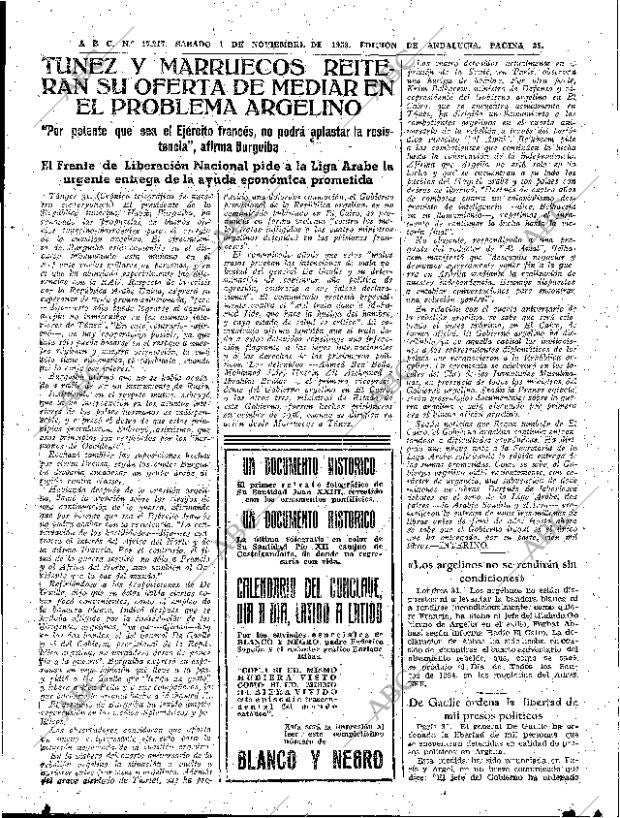 ABC SEVILLA 01-11-1958 página 21