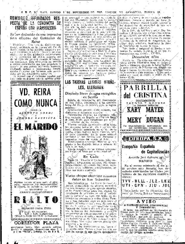 ABC SEVILLA 01-11-1958 página 26