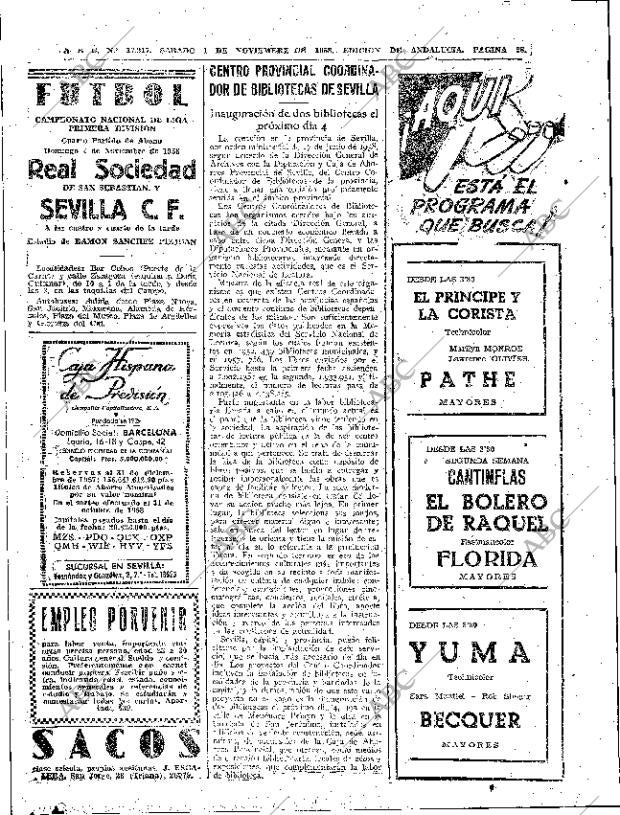 ABC SEVILLA 01-11-1958 página 28