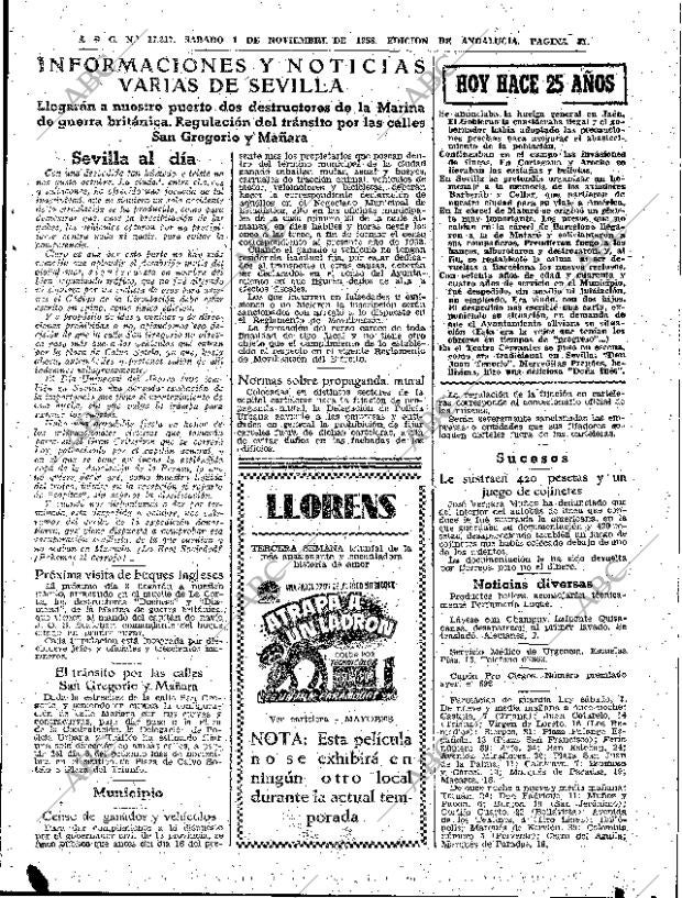 ABC SEVILLA 01-11-1958 página 31