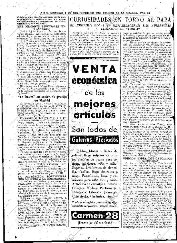 ABC MADRID 02-11-1958 página 64