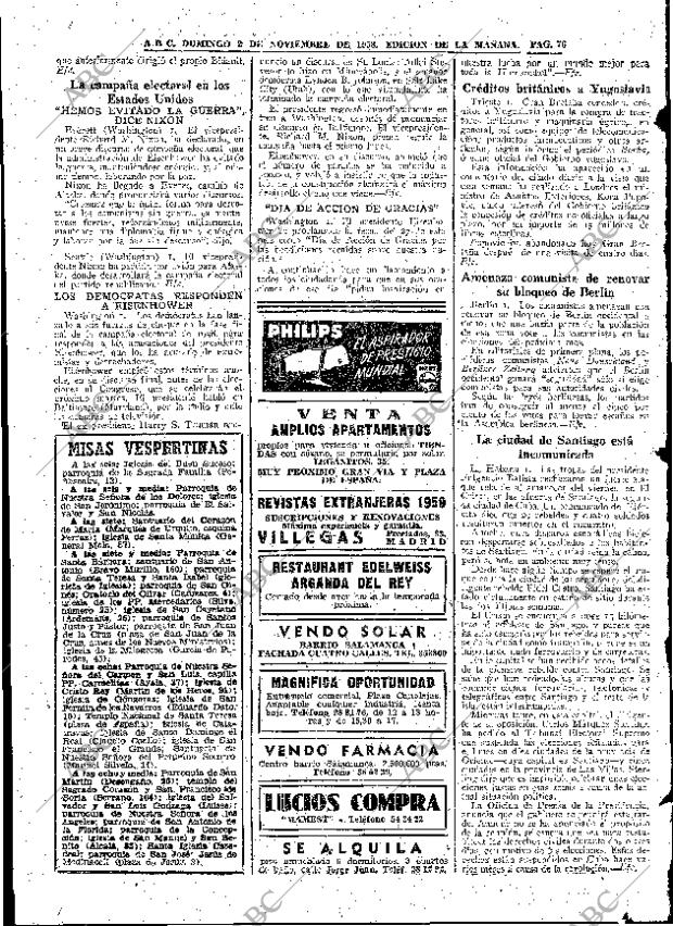 ABC MADRID 02-11-1958 página 76