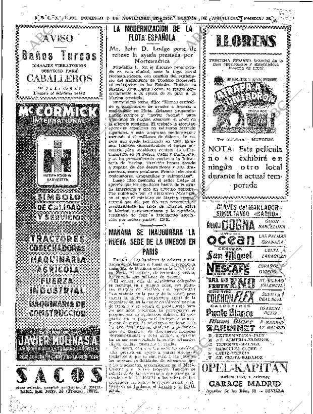 ABC SEVILLA 02-11-1958 página 38