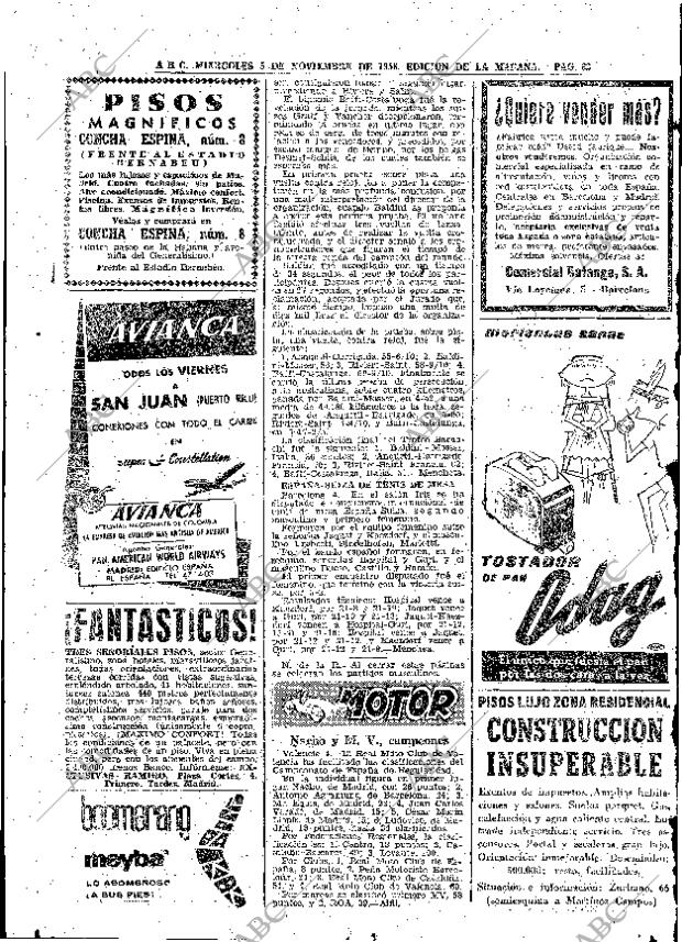 ABC MADRID 05-11-1958 página 62