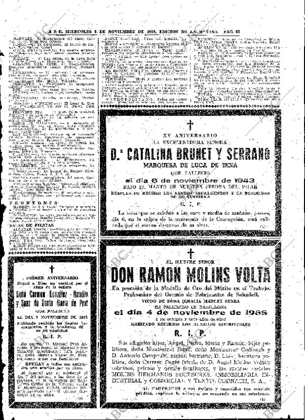 ABC MADRID 05-11-1958 página 65