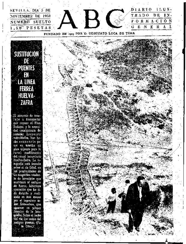 ABC SEVILLA 05-11-1958 página 1