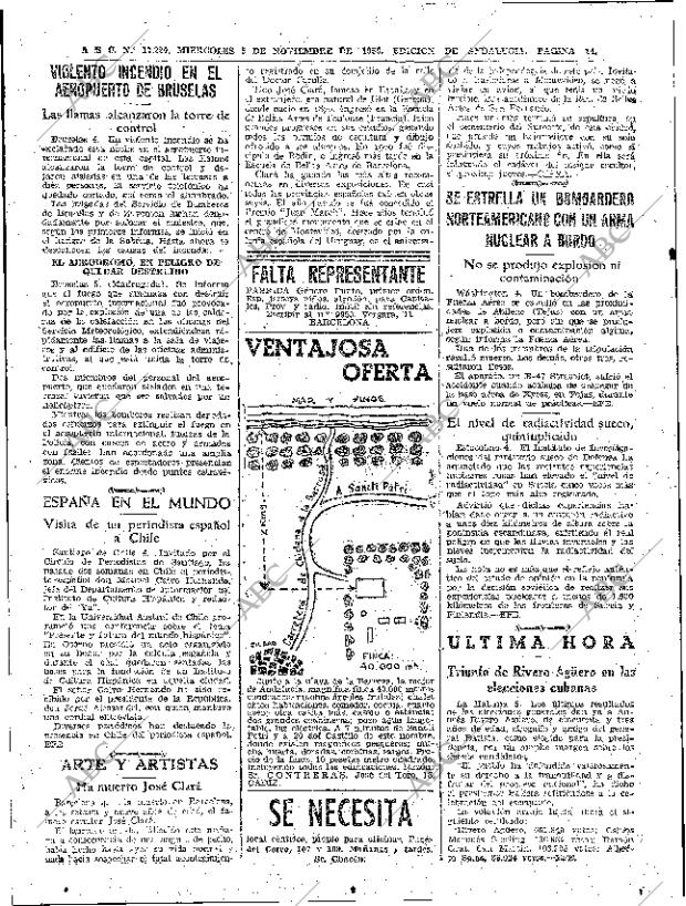 ABC SEVILLA 05-11-1958 página 14