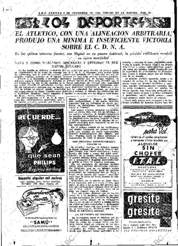 ABC MADRID 06-11-1958 página 52