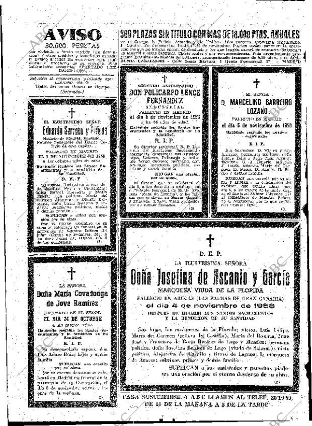 ABC MADRID 06-11-1958 página 72