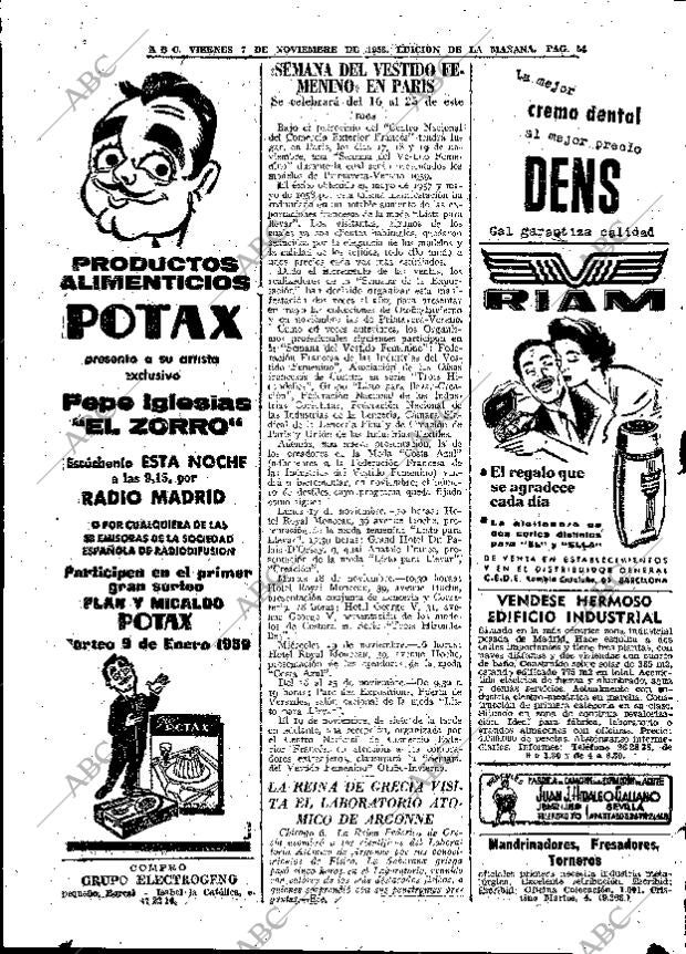 ABC MADRID 07-11-1958 página 54