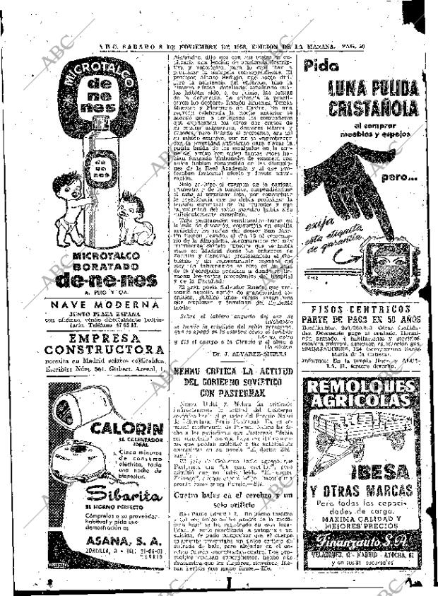 ABC MADRID 08-11-1958 página 50