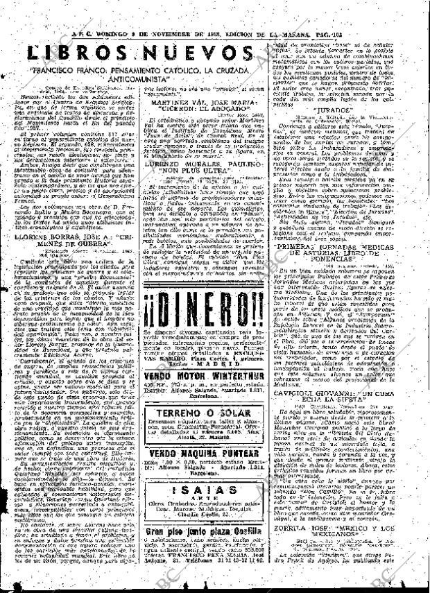 ABC MADRID 09-11-1958 página 103