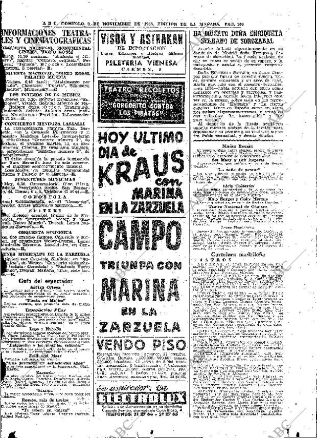 ABC MADRID 09-11-1958 página 109