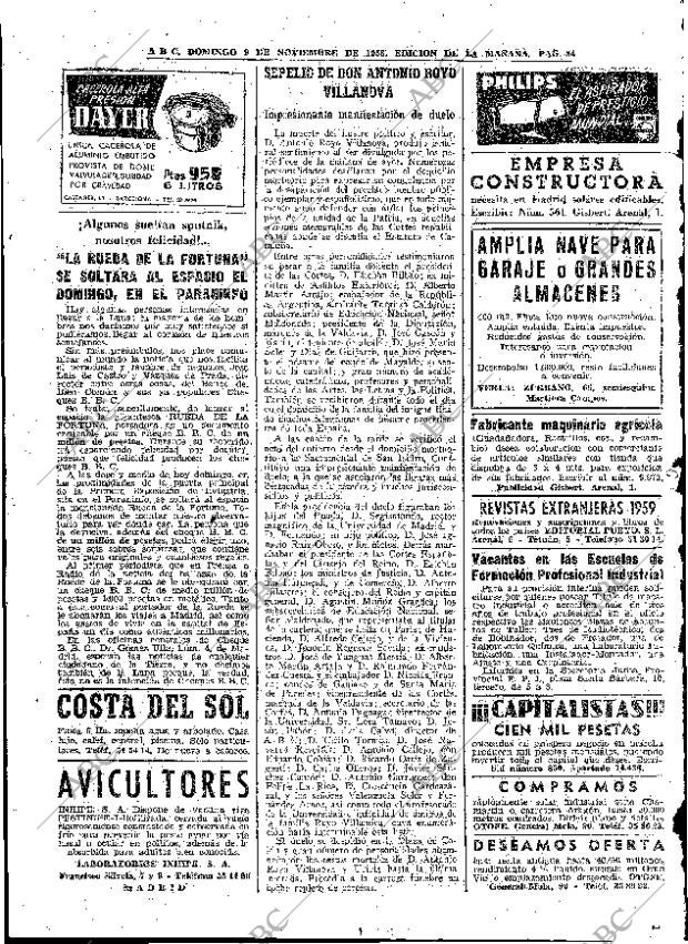 ABC MADRID 09-11-1958 página 84