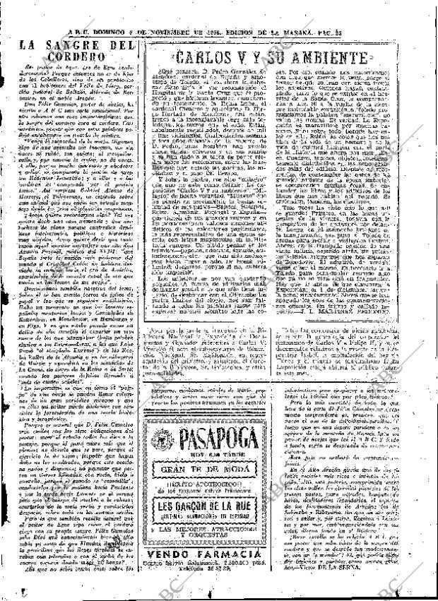 ABC MADRID 09-11-1958 página 93